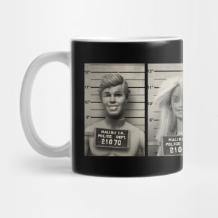 Barbie and Ken Mugshots by Buck Tee Mug